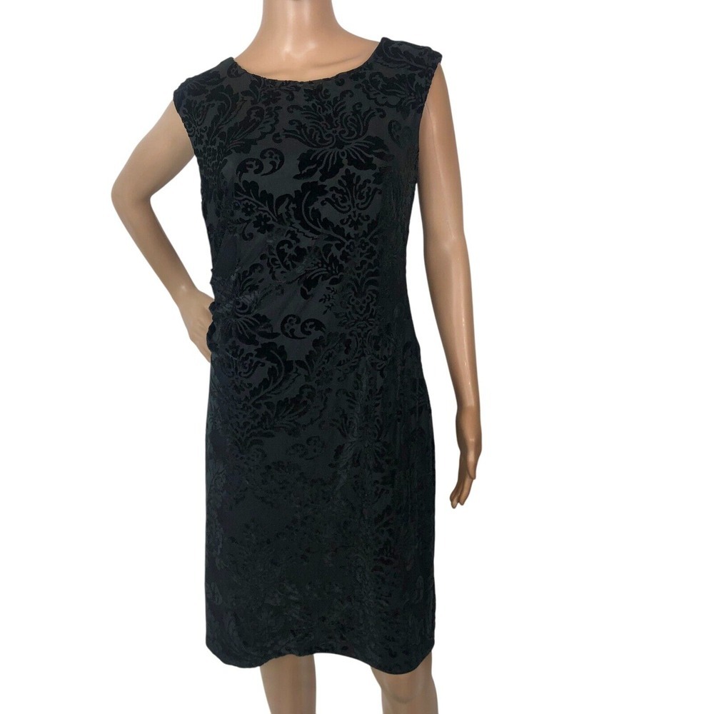 NWT APT. 9 Damask Velvet‎ Burnout Mini Party Sheath Dress Size L Goth Whimsigoth